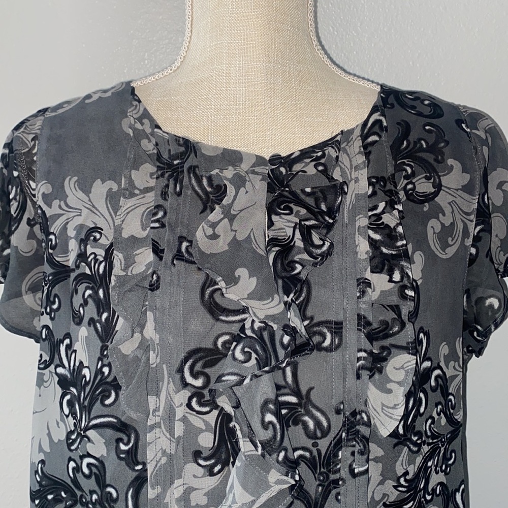 Apt. 9 Flutter Sleeve Blouson Blouse - image 3